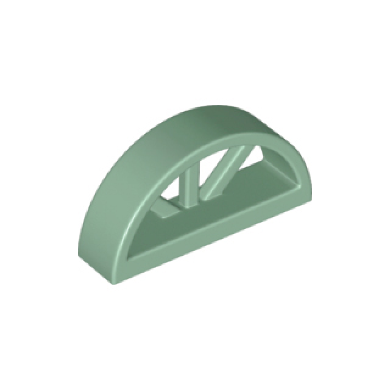 Raam 1x4x1 2/3 ronde bovenkant Sand Green